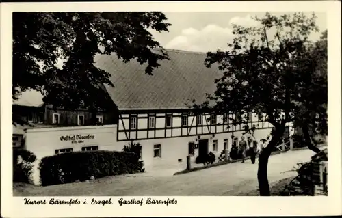 Ak Bärenfels Altenberg Erzgebirge, Gasthof Bärenfels