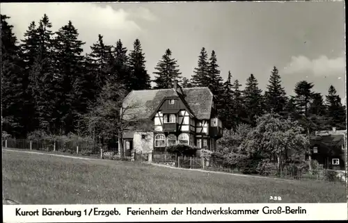 Ak Bärenfels Altenberg Erzgebirge, Ferienheim d. Handwerkskammer Groß Berlin