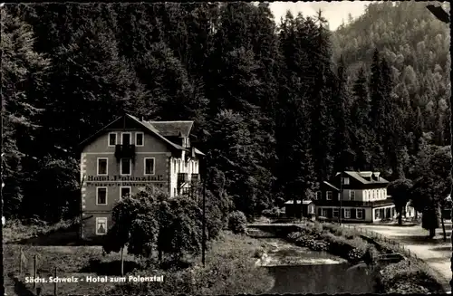 Ak Hohnstein Sächsische Schweiz, Hotel zum Polenztal