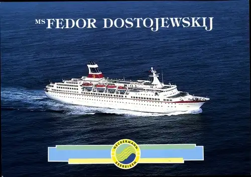 Ak Dampfer MS Fedor Dostojewskij, Neckermann Seereisen, Sovcomflot