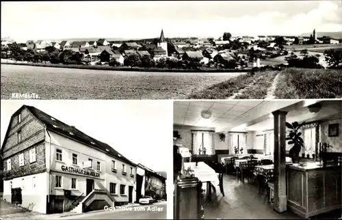 Ak Kemel Heidenrod im Taunus, Gesamtansicht, Gasthaus zum Adler