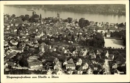 Ak Eltville am Rhein Hessen, Fliegeraufnahme