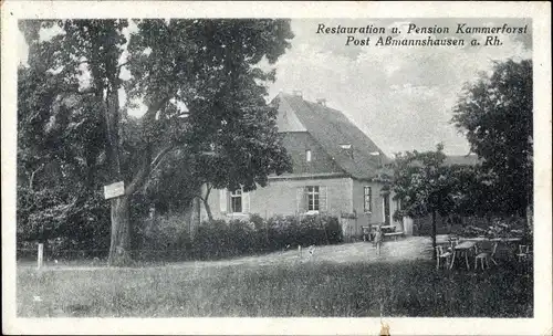 Ak Assmannshausen Rüdesheim am Rhein, Restaurant Kammerforst