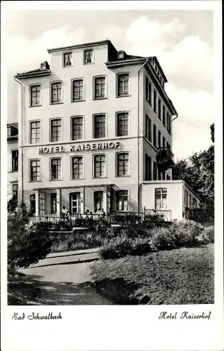 Ak Bad Schwalbach im Taunus, Hotel Kaiserhof