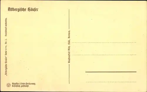 Steindruck Ak Remscheid im Bergischen Land, Goldenberg