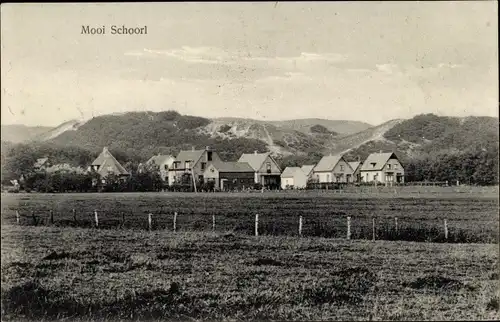 Ak Schoorl Nordholland Niederlande, Mooi Schoorl, Blick auf den Ort, Wohnhäuser