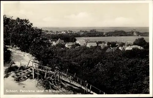 Ak Schoorl Nordholland Niederlande, Panorama vanaf 't Klimduin