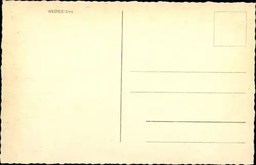 Ak Weener Ostfriesland, Haus aus Vogelschau, Boote