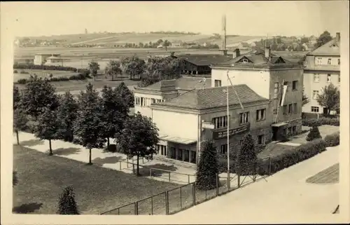 Ak Glauchau in Sachsen, Sportpark, Teilansicht