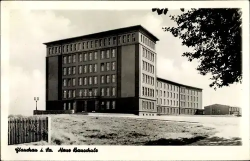 Ak Glauchau in Sachsen, Neue Bauschule, Ingenieurschule für das Bauwesen