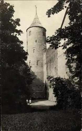 Foto Ak Tallinn Reval Estland, Schloss, Schlossmauer
