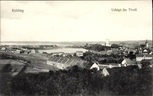 Ak Kolding Dänemark, Udsigt fra Tivoli