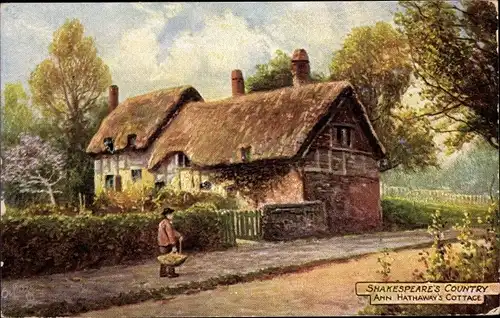 Künstler Ak Stratford upon Avon Warwickshire England, Anne Hathaway's Cottage, Shakespeare Country
