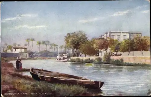 Künstler Ak Alexandria Ägypten, Mahmoudieh Canal