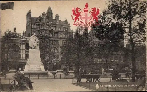 Wappen Ak London City, Leicester Square, City Arms