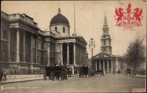 Wappen Ak London City, National Gallery, City Arms