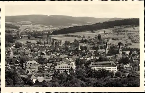 Ak Schlüchtern in Hessen, Gesamtansicht von der Lieser Höhe