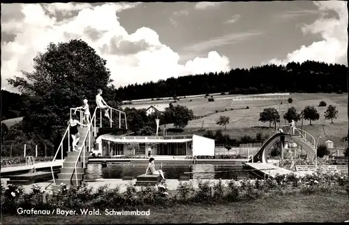 Ak Grafenau im Bayerischen Wald, Schwimmbad