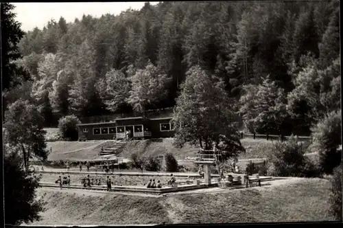 Ak Buchen im Odenwald Baden, Waldschwimmbad