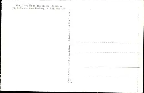 Ak Hittfeld Seevetal in Niedersachsen, Erholungsheim Thomsen