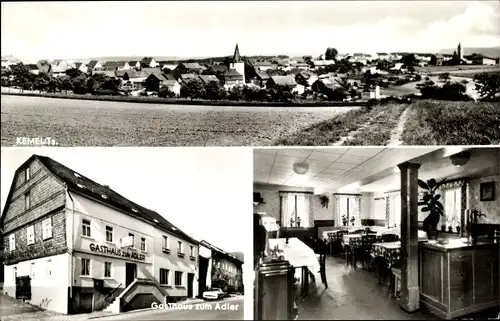 Ak Kemel Heidenrod im Taunus, Gesamtansicht, Gasthaus zum Adler