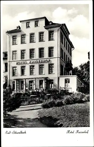 Ak Bad Schwalbach im Taunus, Hotel Kaiserhof