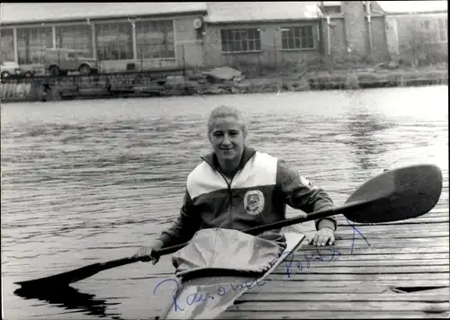 Foto Kanutin Ramona Portwich, Portrait, Autogramm, 1988