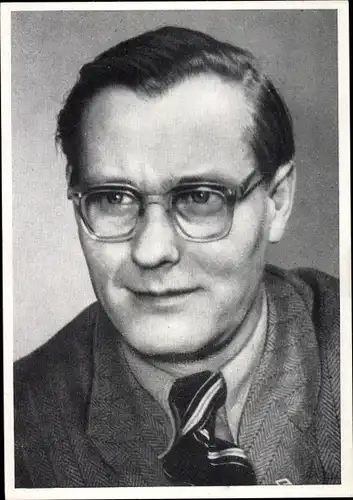 Ak Alex Stark, Stellvertretender Vorsitzender des FDGB Bundesvorstandes, DDR, Portrait