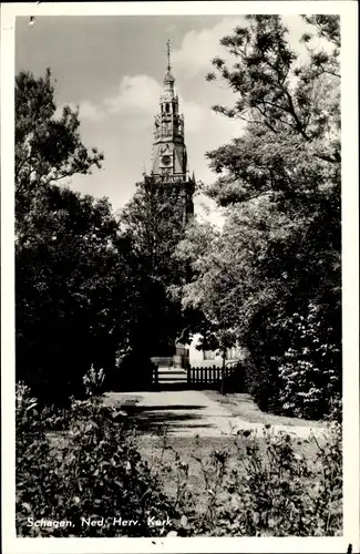 Ak Schagen Nordholland Niederlande, Ned. Herv. Kerk