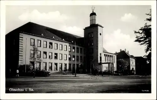 Ak Glauchau in Sachsen, Blick auf Gebäude