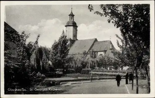 Ak Glauchau in Sachsen, St. Georgenkirche