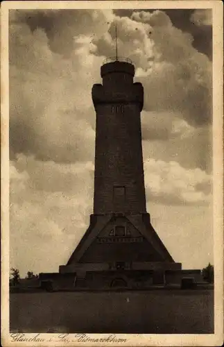 Ak Glauchau in Sachsen, Bismarckturm