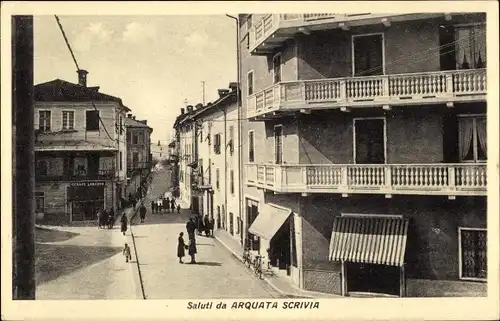 Ak Arquata Scrivia Piemont, Stadtpartie, Häuser, Cesare Lasagna