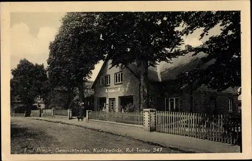 Ak Kuddewörde Trittau in Lauenburg, Gemischtwarenhandlung
