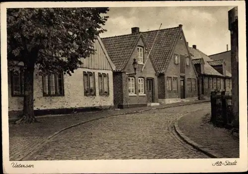 Ak Uetersen in Holstein, Straßenpartie in der Altstadt