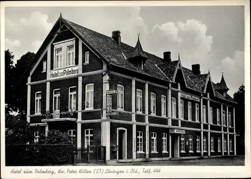 Ak Löningen Oldenburger Münsterland, Hotel zum Palmberg