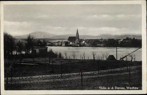 Ak Ybbs an der Donau in Niederösterreich, Blick auf den Ort