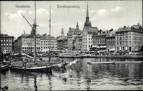 Ak Stockholm Schweden, Kornhamnstorg