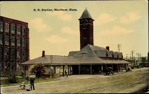 Ak Waltham Massachusetts USA, R. R. Station