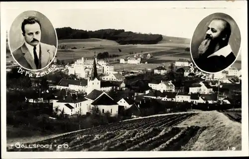 Ak Gallspach in Oberösterreich, Gesamtansicht, Friedrich Zeileis, Valdemar Zeileis