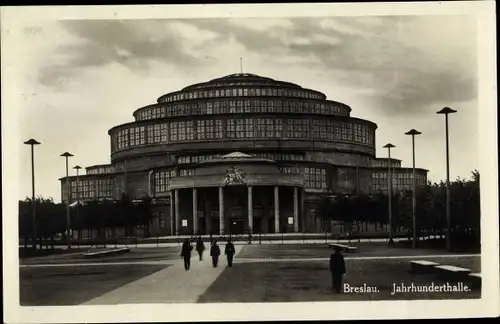 Ak Wrocław Breslau Schlesien, Jahrhunderthalle