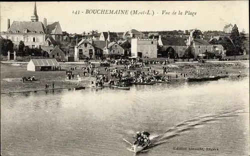 Ak Bouchemaine Maine et Loire, Vue de la Plage