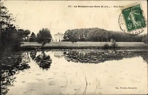 Ak La Boissière sur Evre Maine et Loire, Wasserpartie, Schloss