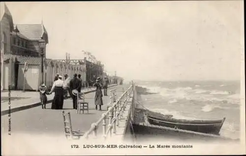 Ak Luc sur Mer Calvados, La Maree montante