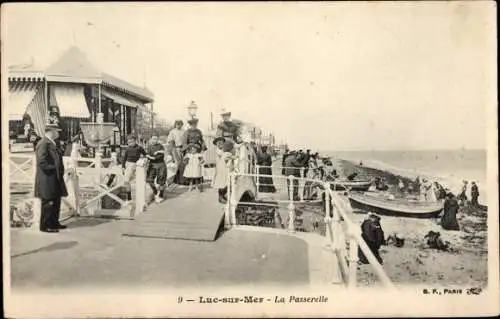 Ak Luc sur Mer Calvados, La Passerelle