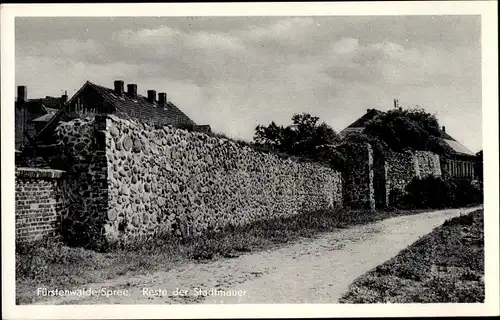 Ak Fürstenwalde an der Spree, Reste der Stadtmauer