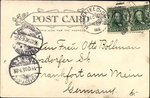 Ak Mansfield Ohio USA, Main Street from Third looking North