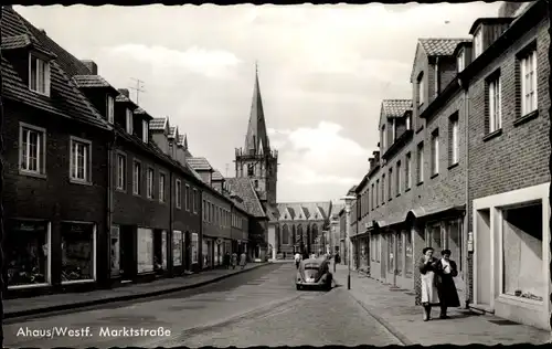 Ak Ahaus im Münsterland, Marktstraße