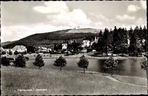 Ak Hahnenklee Bockswiese Goslar im Harz, Blick auf den Bocksberg