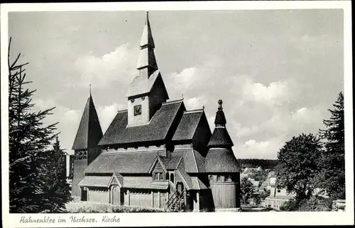 Ak Hahnenklee Bockswiese Goslar im Harz, Kirche